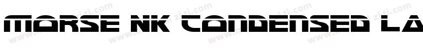 Morse NK Condensed Laser Italic字体转换